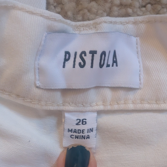 New With Tags Pistola Alabaster Ellery Trouser Pants White Size 26 - Picture 2 of 8